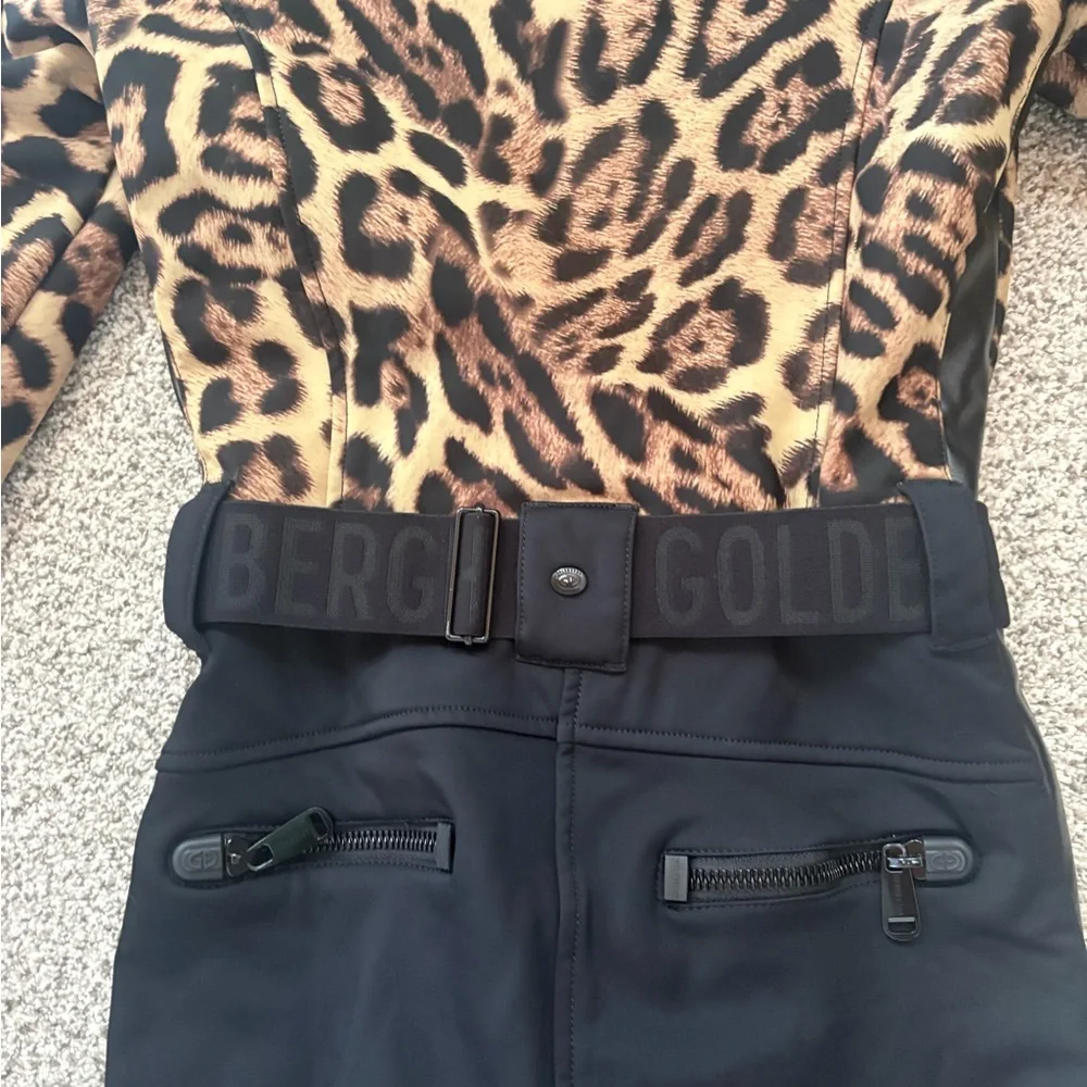 Goldbergh Leopard Print One Piece in Brown & Black Leopard - Picture 7 of 9